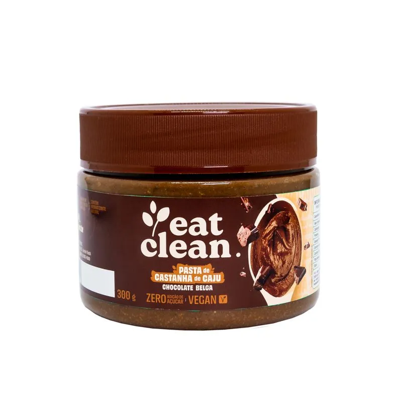Pasta de Castanha de Caju Chocolate Belga - 300g Eat Clean