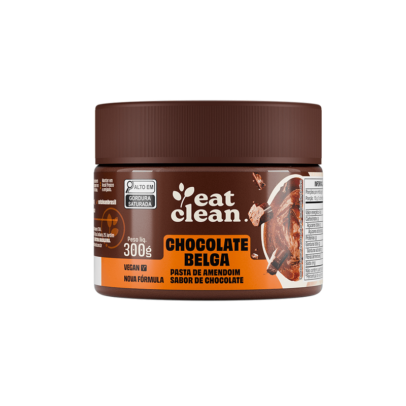 Pasta de Amendoim Chocolate Belga - 300g Eat Clean