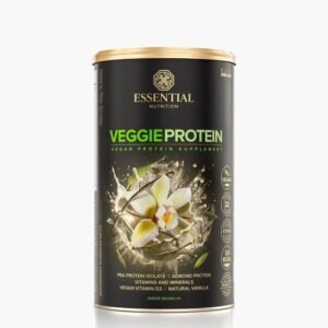 Veggie Protein Vanilla- 450g Essential Nutrition - Whey Protein Ervilha e Amêndoa