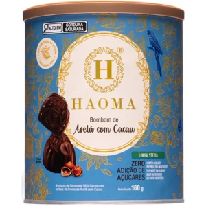 Bombom Avelã Lata - 160g Haoma - Linha Stevia