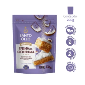 Farinha Coco Branca – 200g Santo Óleo