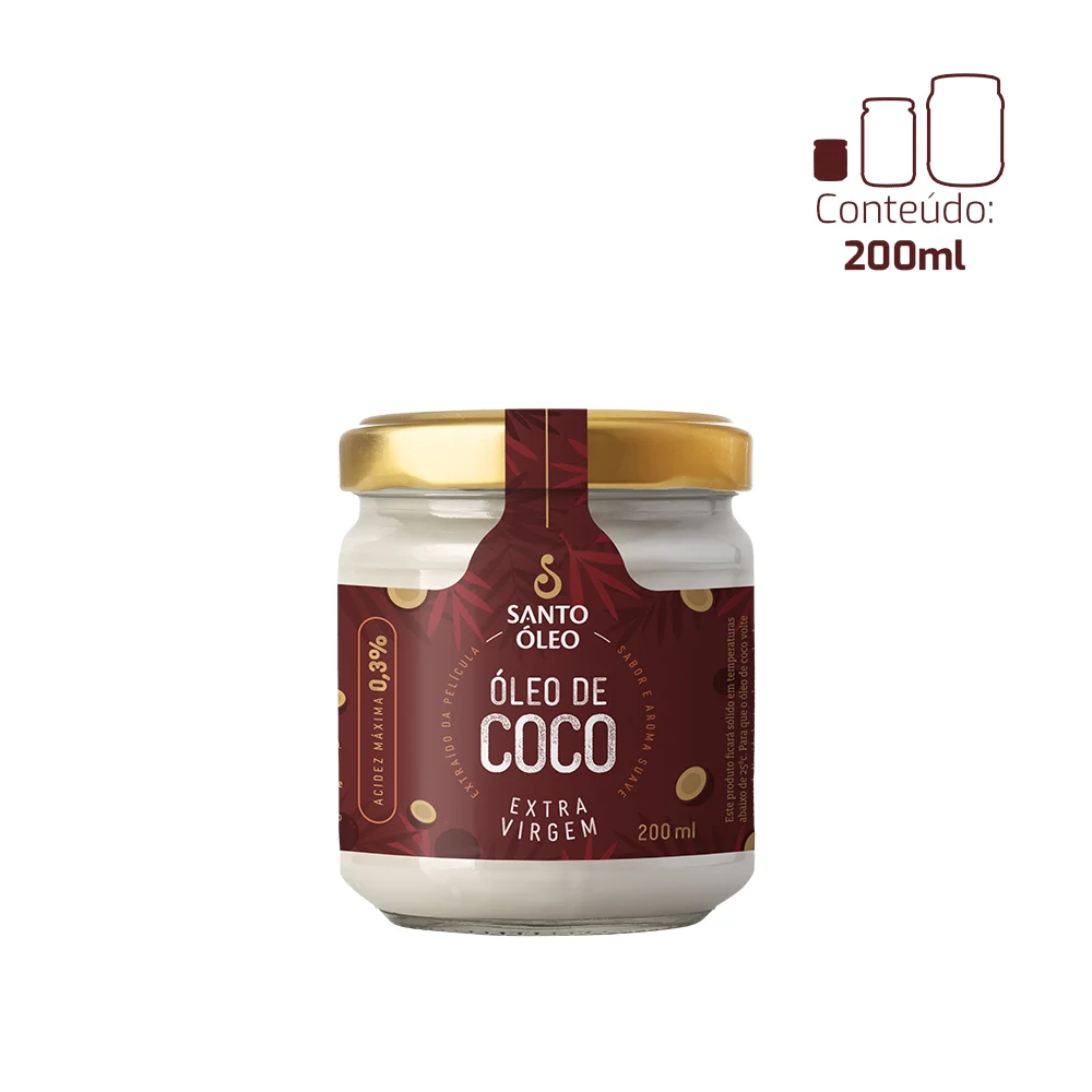 Óleo de Coco de Película -200ml Santo Óleo