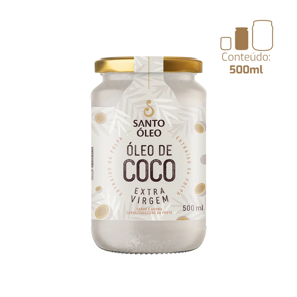 Óleo de Coco de Polpa -500ml Santo Óleo