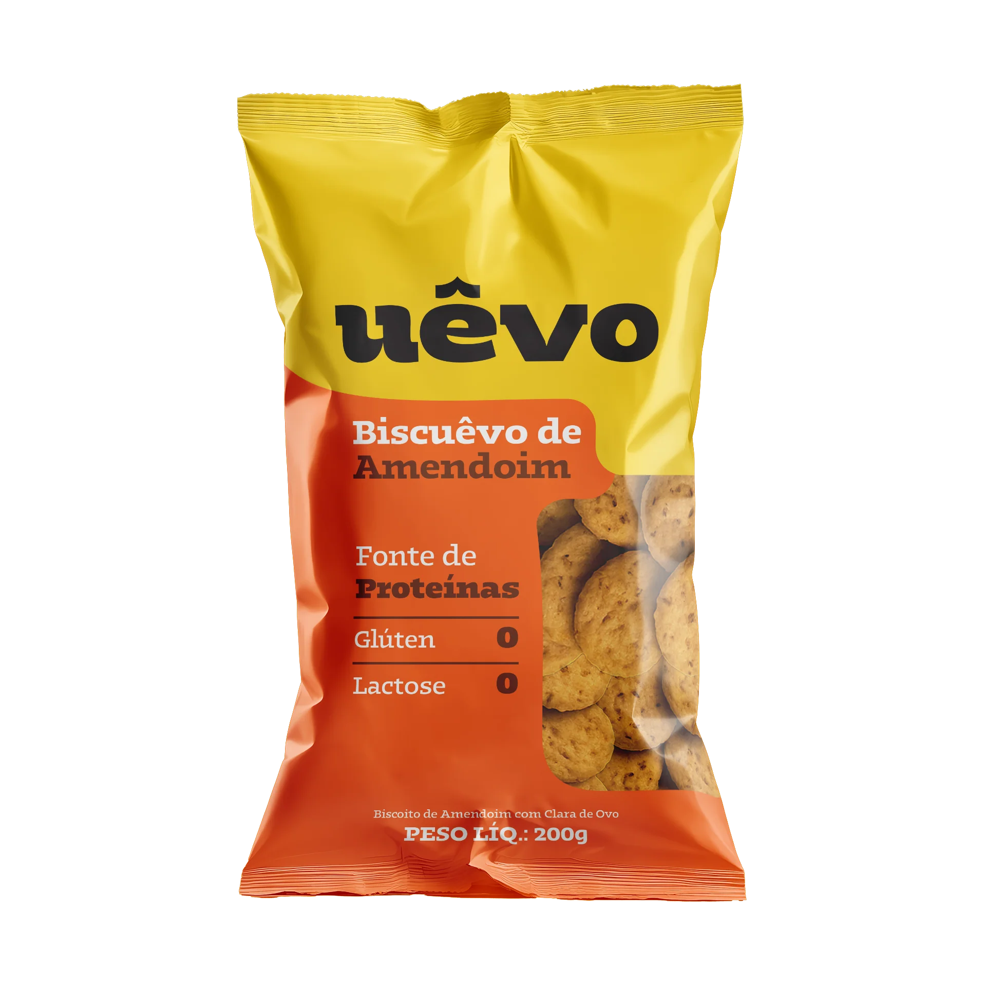 Biscuêvo de Amendoim - 200g Uêvo