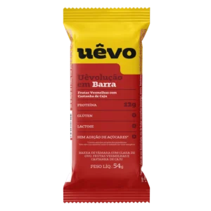 Uêvolução em Barra - Frutas Vermelhas com Castanha de Caju - 54g Uêvo