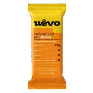 Uêvolução em Barra - Raspas de Laranja com Maça - 54g Uêvo