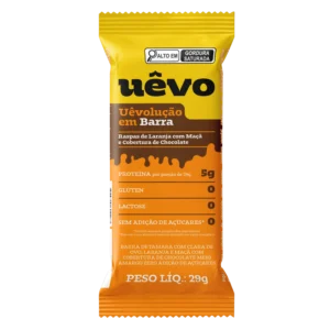 Uêvolução em Barra - Banana com Avelâ com Cobertura de Chocolate - 29g Uêvo