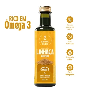 Óleo de Linhaça Dourada - 200ml Santo Óleo